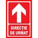 Placute pentru directie de urmat in sus